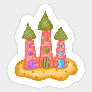 Magic Mushroom house. Sticker